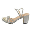2025 summer evening breeze fairy single strap chunky heel sandals - women's french rhinestone ankle strap high heels with snake print