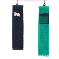 Factory personalized pure cotton golf towel cut velvet personalized embroidery air hole hook yarn-dyed printing personalized logo