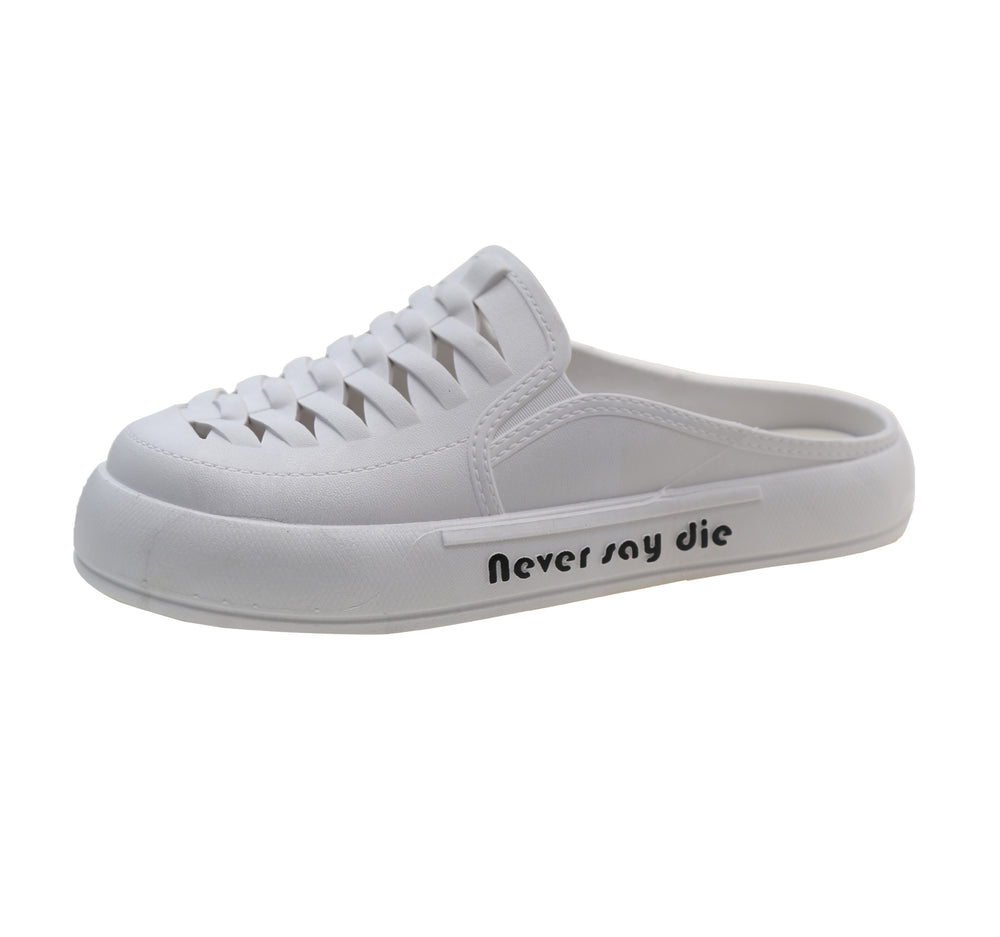 2024new arrivalsummerfashioncut outcasual baotou lazy slippers popularins outdoor beach one-line women's shoes