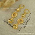 middle eastern women's spherical heart earrings arabic ethiopian jewelry handmade geometric earrings