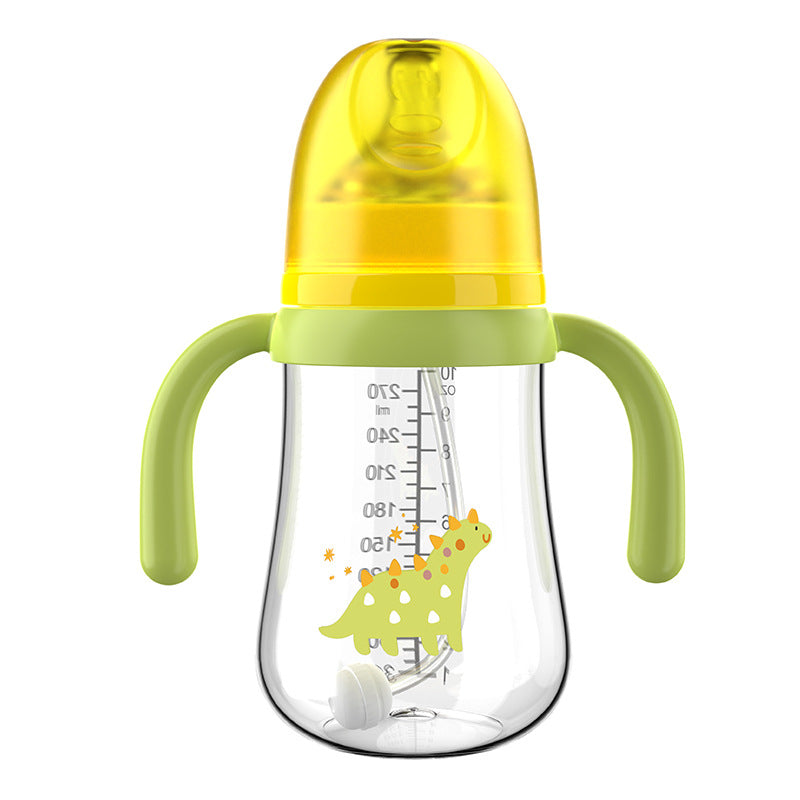 English boxed baby bottle anti-choking and anti-flatulence pp bottle wide diameter baby straw bottle mother and baby products