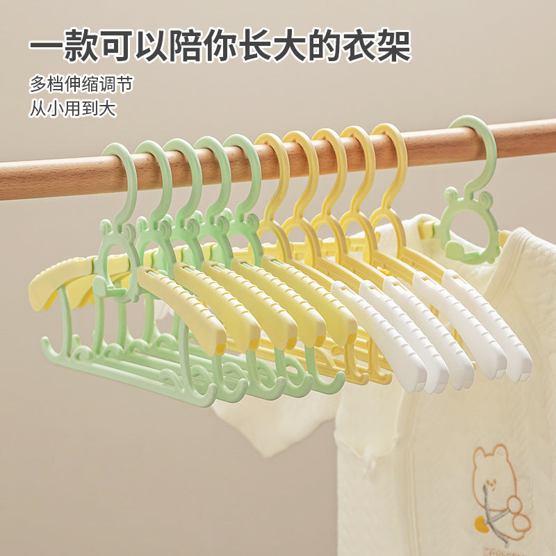 Children's clothes hanger, baby baby hanging special children's newborn toddler retractable clothes drying support for home clothes support