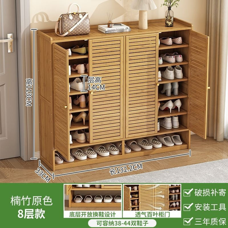 Shoe cabinet for home door storage dust-proof multi-layer multi-functional casual storage cabinet nanzhu large-capacity living room shoe rack