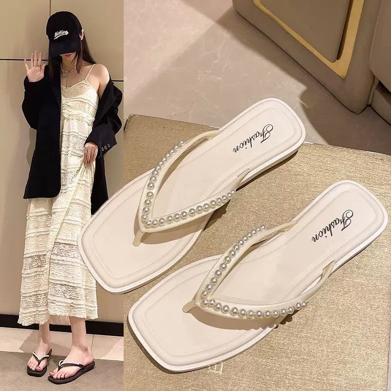 2025 new summer women's flat flip-flops - soft sole, stylish beach sandals, lightweight and comfortable slides