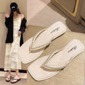 2025 new summer women's flat flip-flops - soft sole, stylish beach sandals, lightweight and comfortable slides