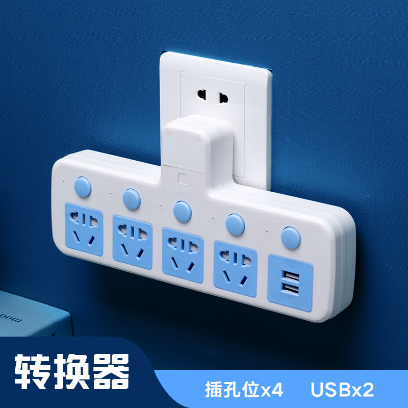 Multi-function usb converter socket panel multi-outlet power strip extension cord dormitory student power strip home use