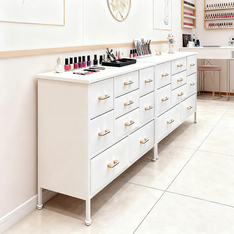 Nail salon display cabinet, nail art cabinet, freestanding cabinet, gel polish storage cabinet, wall cabinet, nail polish color swatch display, nail art side cabinet