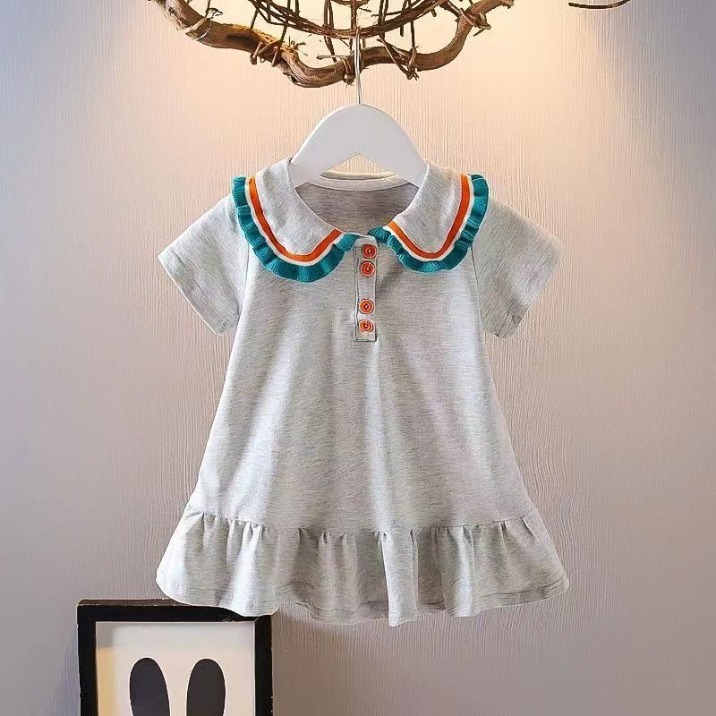 Girls' dresses summer  new style chic kids princess dress trendy baby girl summer dress fashionable