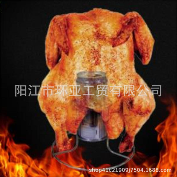 Cross-border  Stainless Steel Grill Chicken Tray Outdoor Portable Grill Multifunctional Grill Chicken Grill BBQ Camping Tools