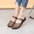 Summer sandals for women, crystal embellished, versatile two-way design, pointed toe, closed-toe, square heel, fashionable, non-slip, outdoor, transparent