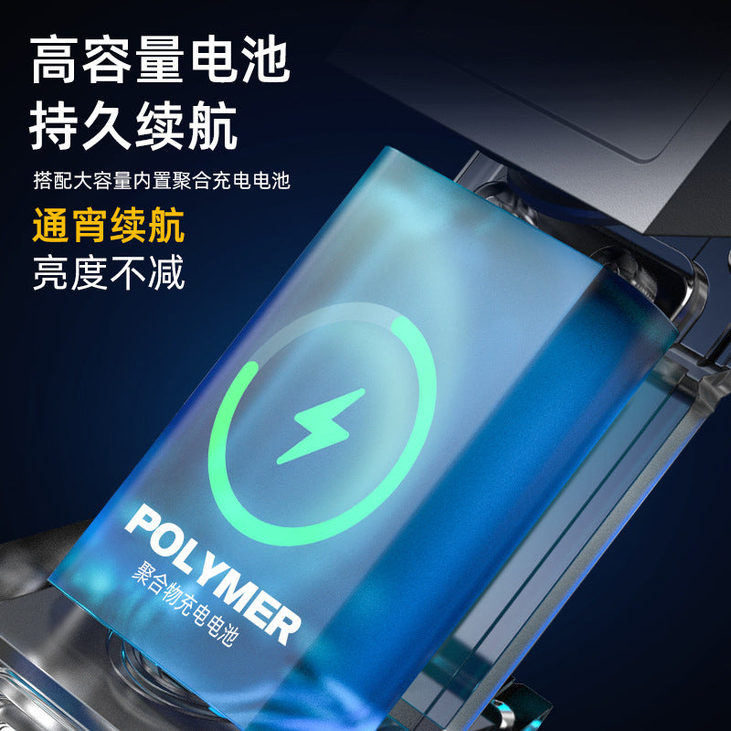 Cross-border new mini flashlight Type-C charging magnetic suction pen holder multi-function UV purple LED work light