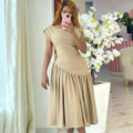 spring new arrival: elegant, fashionable, and sexy backless round neck bodycon mini dress - wholesale