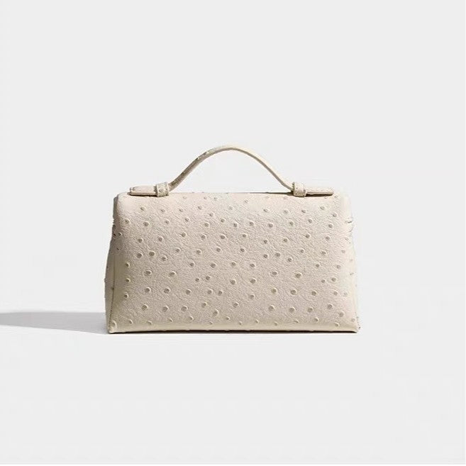 Lp19 lunch box bag genuine leather mini fashion women's bag 2025 new gigi same style satchel box bag crossbody small bag