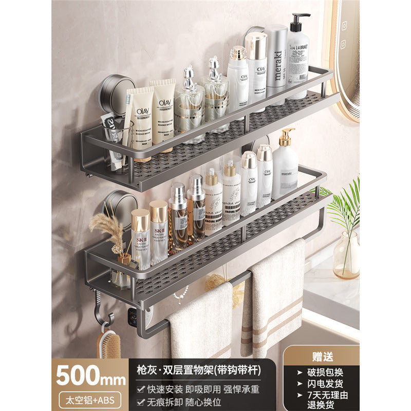 Shelf, toilet wall hanging, no punching on the wall, bathroom storage basket, toilet, hand wash, storage rack corner