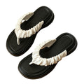 Versatile flip-flops for women, summer new arrivaleva stepping on shit, flip-flop beach shoes for women, thick sole shoes, non-slip slippers