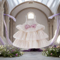 Girls' summer dress  new fashionable bowknot sleeveless cami dress for toddlers and young children - princess style