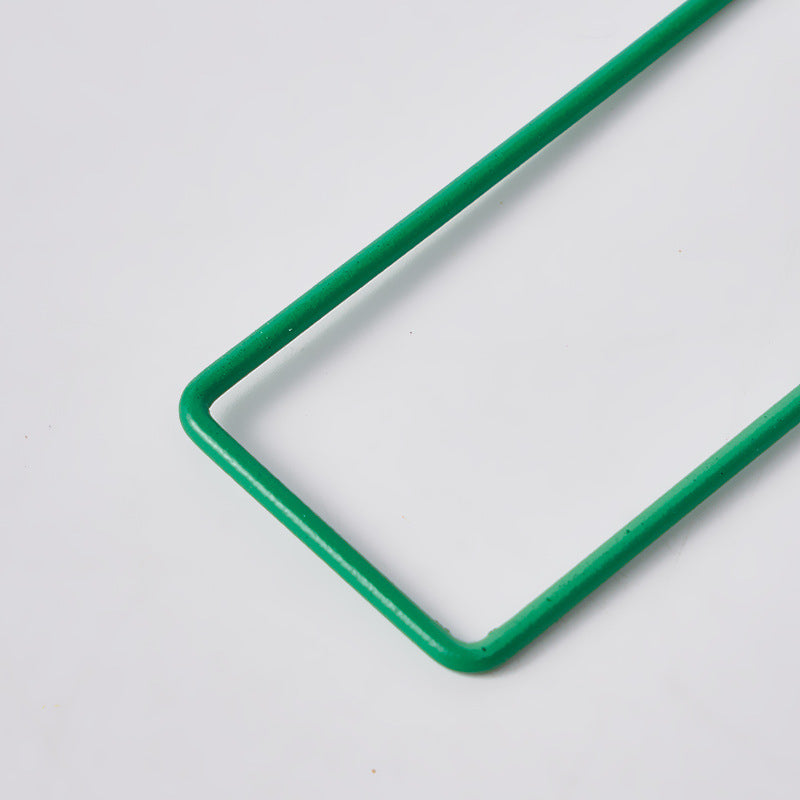 Cross-border supply, semi-green U-shaped turf nails, gardening floor cloth, semi-spray green lawn nails, environmentally friendly tent floor nails