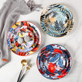Nordic art ceramic dessert plate - three-tiered skewer plate for fruit and pastries - wholesale feature plates for hotels and restaurants