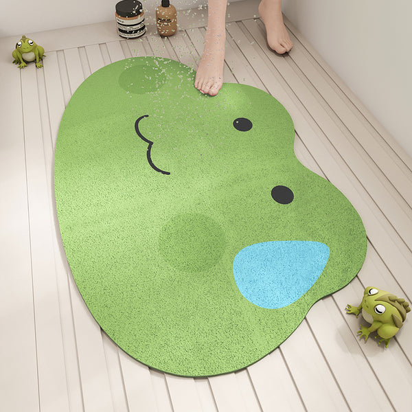 Silk circle bathroom non-slip mat, shower room, bathroom floor mat, hollow drain drainage mat, children's bath anti-drop foot pad