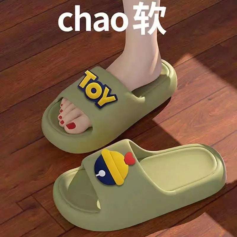 2026 new women's summer slippers - cloud-like comfort, soft sole, casual home wear, thick-soled one-strap slides for bathroom use