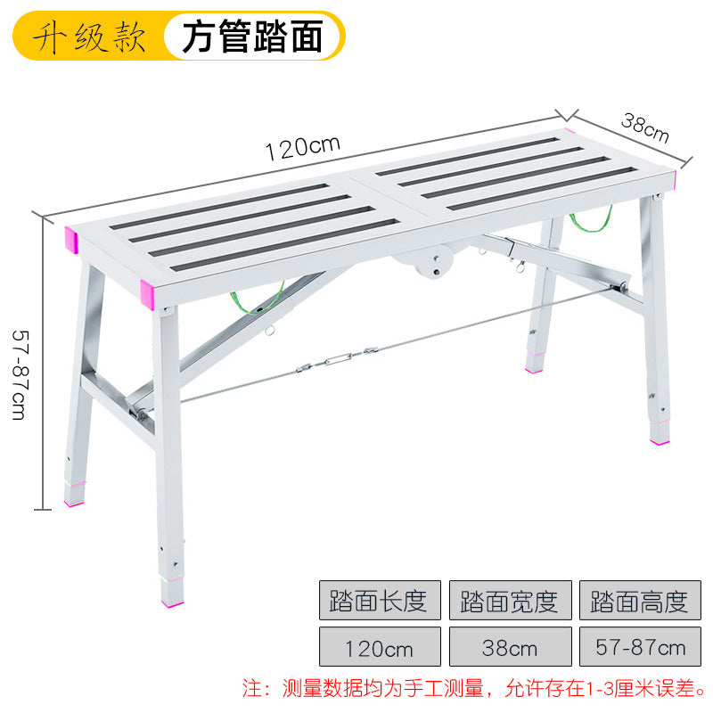 Dengyue portable folding telescopic stool single and double support scaffold hot dip galvanized folding footstool directly from the manufacturer