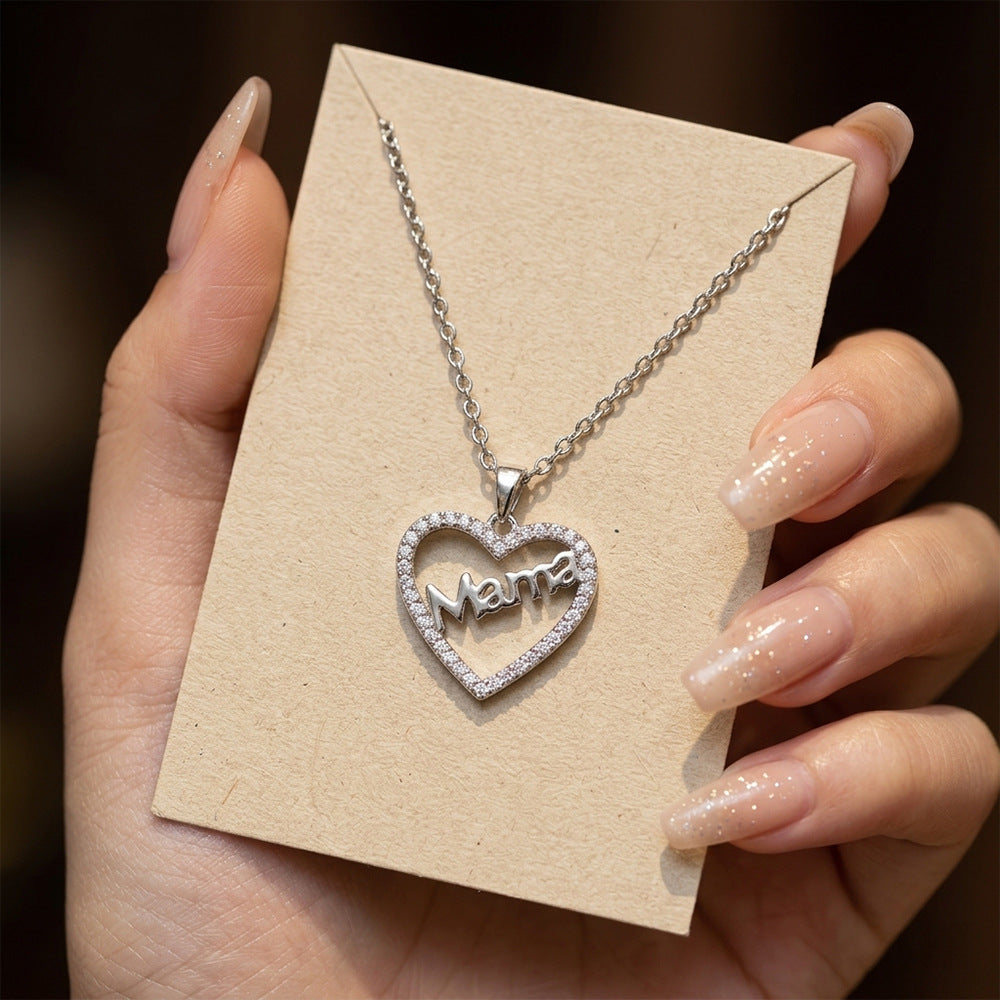 Mother's day bestseller: copper-plated zirconia heart necklace - women's luxury fashion, unique design, perfect holiday gift, choker jewelry