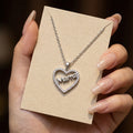 Mother's day bestseller: copper-plated zirconia heart necklace - women's luxury fashion, unique design, perfect holiday gift, choker jewelry