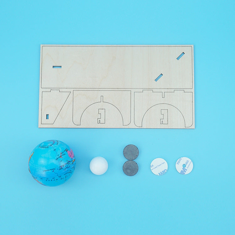 New creative small production of the earth and the moon gravity physical science experimental materials children's fun toys