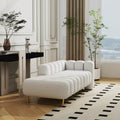 Accessible luxury italian velvet fabric backrest bed end stool modern bedroom chaise lounge sofa creative shoe changing stool