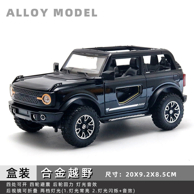 Large jeep wrangler alloy artificial 1:24 model bugatti lambo car kids toy men's gift ornaments