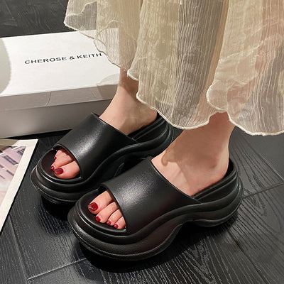 2025 new platform slides for women - viral hit, summer outdoor fashion, versatile, non-slip, odor-resistant, cloud-like comfort