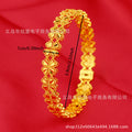 New fashion lucky clover women's luxury gold plated bangle ethiopian african designer dubai