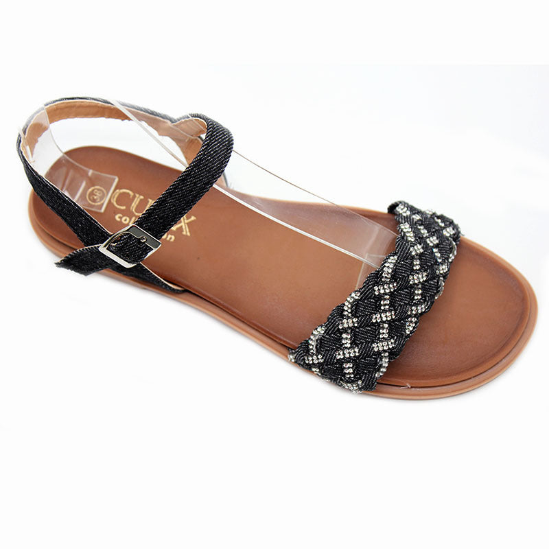 Cape Verde wholesale sandals stall spot wholesale women's shoes fashion woven rhinestone sandals