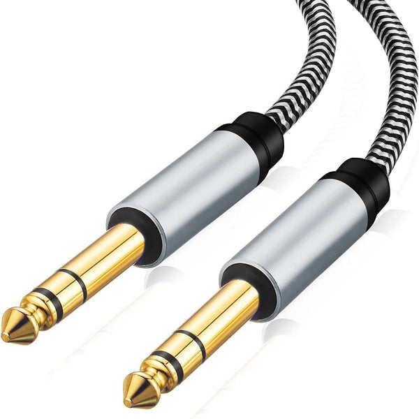 6.35Mm audio cable, large three-core stereo, audio amplifier, guitar speaker cable