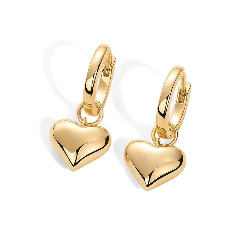 Amazon aliexpress wish shopee cross-border fashion hot-selling electroplated real gold quality classic zircon earrings wholesale