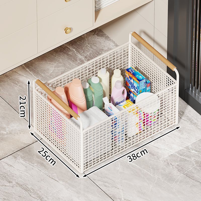 Bathroom cabinet under storage rack laundry detergent bathroom wheeled storage basket wash basin under washbasin movable storage rack