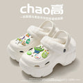 White 8388 crocs [bass] fleece-lined & detachable
