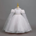 Exportin stockgirl dress petals wedding dress princess dress girl flower girl piano performance dress girl dress