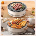 Electric and charcoal dual-purpose barbecue grill, tea-making stove, complete set of equipment, stove, for home indoor and outdoor barbecue