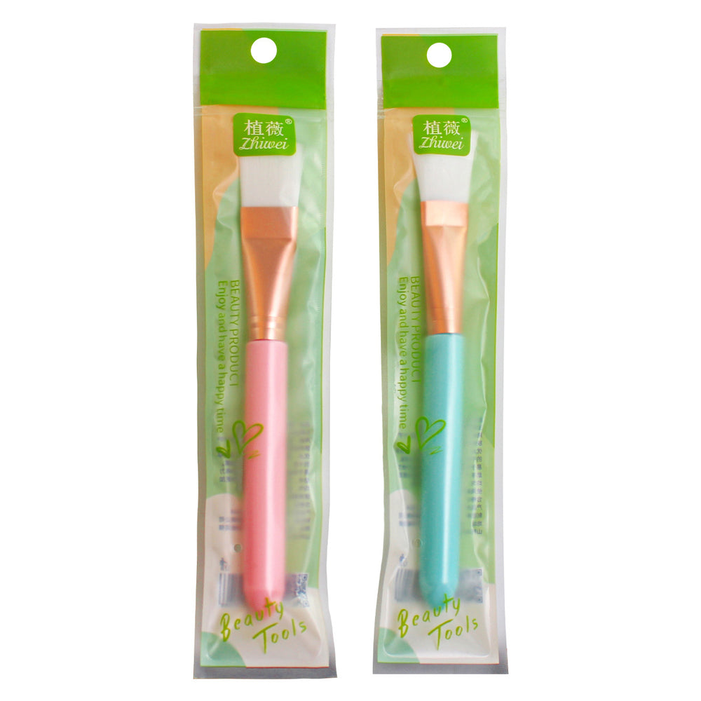 Zhiwei makeup brush beauty mask brush white soft bristles bright gold aluminum cover diy spa care tools beauty supplies