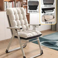 Foldable recliner office plaid foldable casual chair lazy sofa chair casual reclining chair