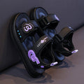 Girls' sandals:  new summer open-toe beach sandals, soft-soled princess slides for girls, stylish outerwear for mid-to-large children