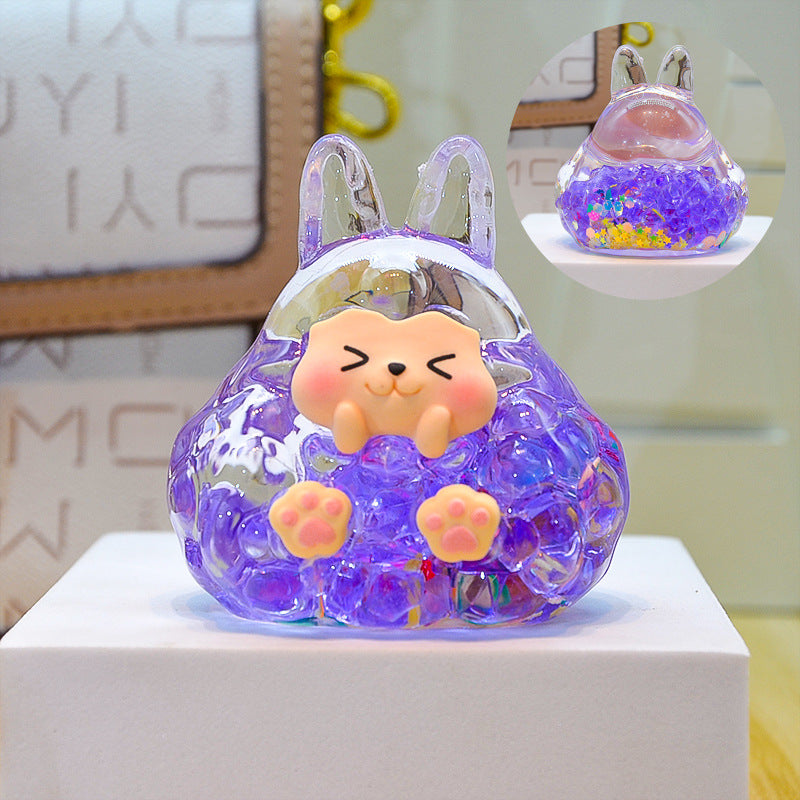 oversized three-dimensional quicksand KIKI shopping mall blind box figure desktop ornament car pendant DIY jewelry accessories