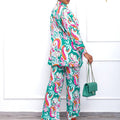 D266   new african plus size casual fashion loose print european and american two-piece cross-border outfit set