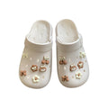 Sweet croc shoes for women, girly heart summer, cute student internet celebrity outwear, non-slip, stomping on shit, soft thick sole beach shoes
