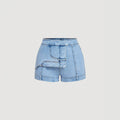 In-stock - 37128#  cross-border fashionable women's denim shorts for casual outings (us & european market)