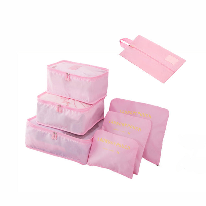 six-piece set, seven-piece storage bag, travel goods classification storage bag, business trip multi-functional clothing finishing set