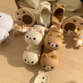 2025 japanese cartoon rilakkuma clogs women's summer outdoor beach shoes cartoon cute parent-child bear slippers