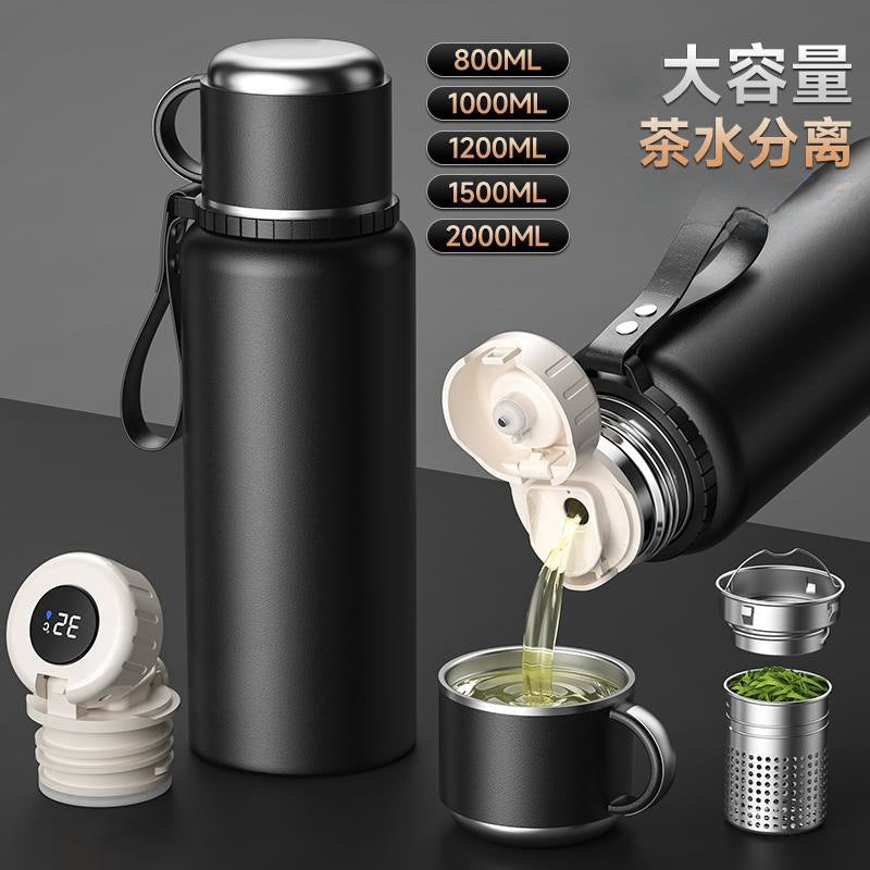 High-end tea making thermos cup large capacity vacuum 316 steel stainless steel thermos business thermos cup large extra large