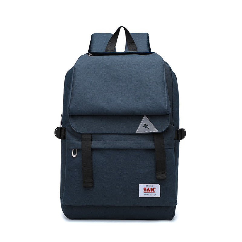 Cross-border  waterproof Oxford canvas backpack men's and women's outdoor travel backpack student schoolbag LOGO customization